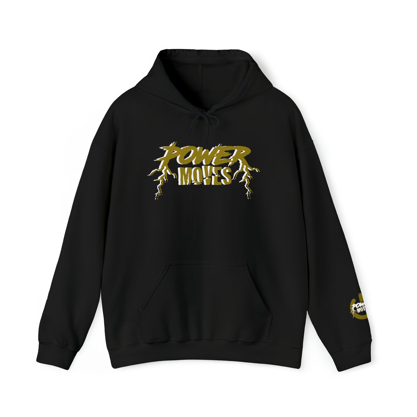 Black And Gold Power Moves Hoodie