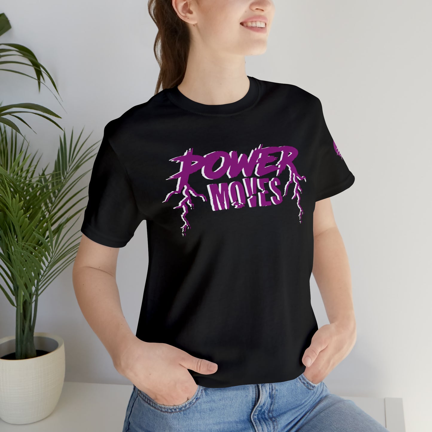 Black & Purple Power Moves Tee