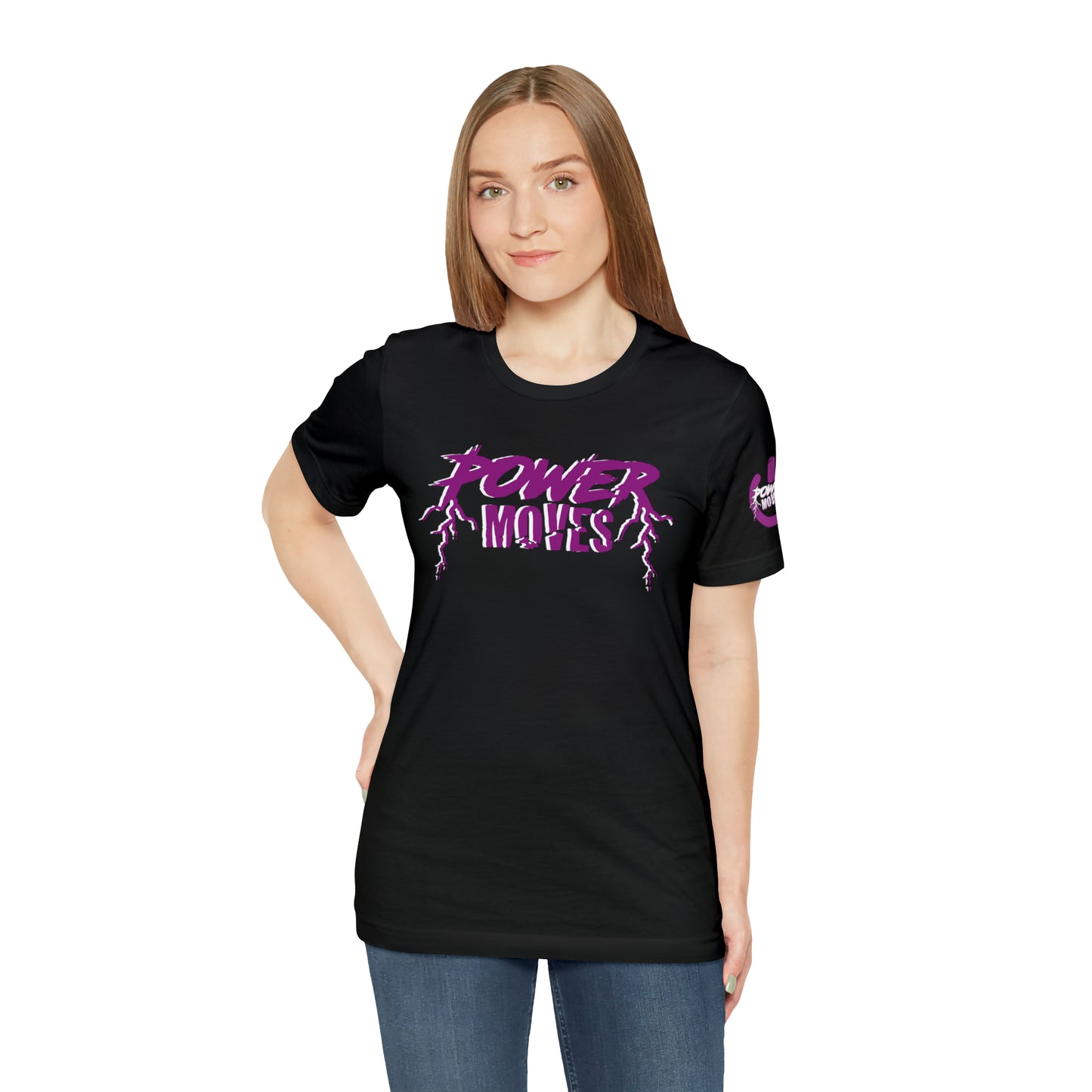 Black & Purple Power Moves Tee