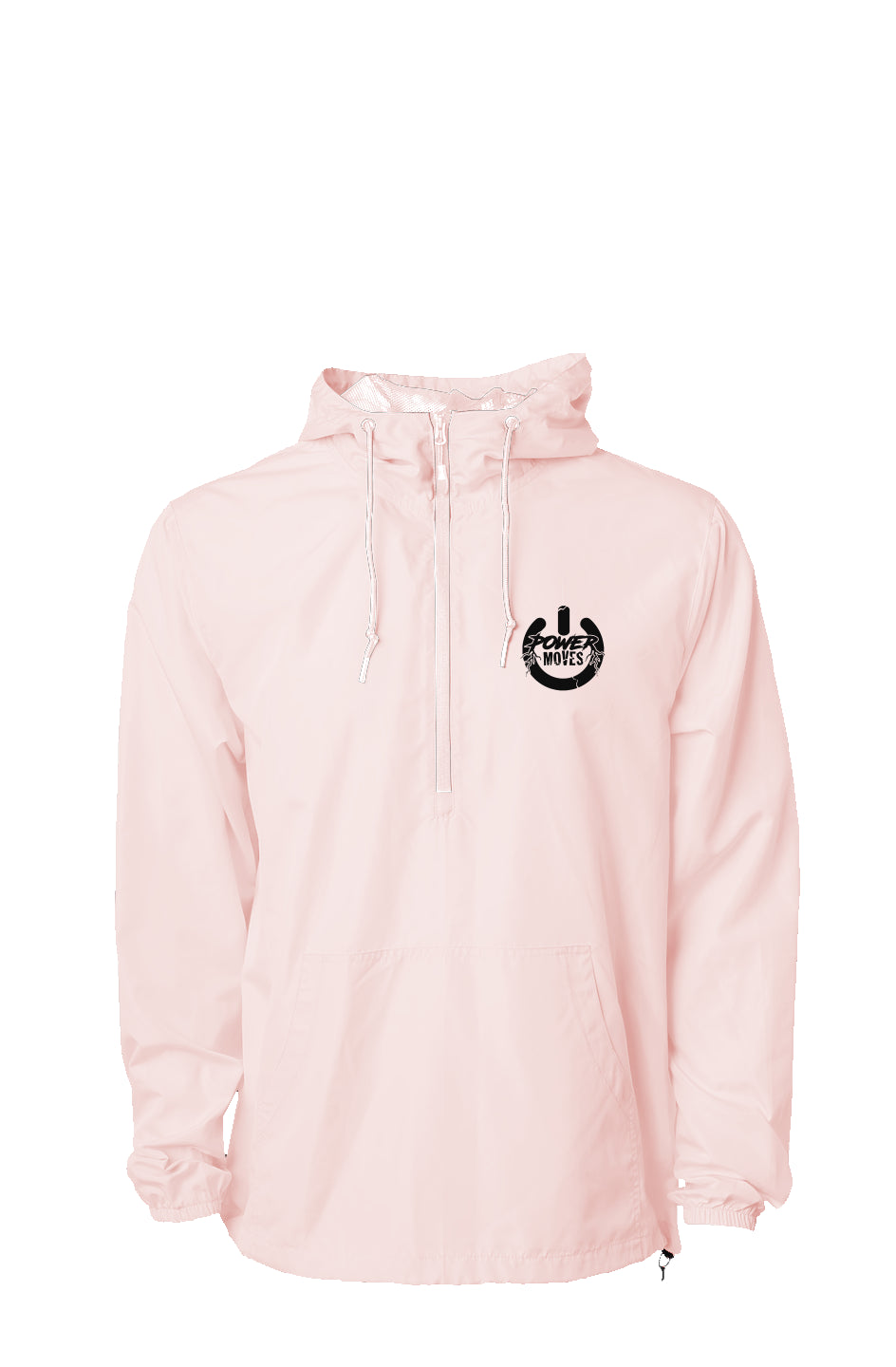 Lightweight Pink Pullover Windbreaker (Pink)