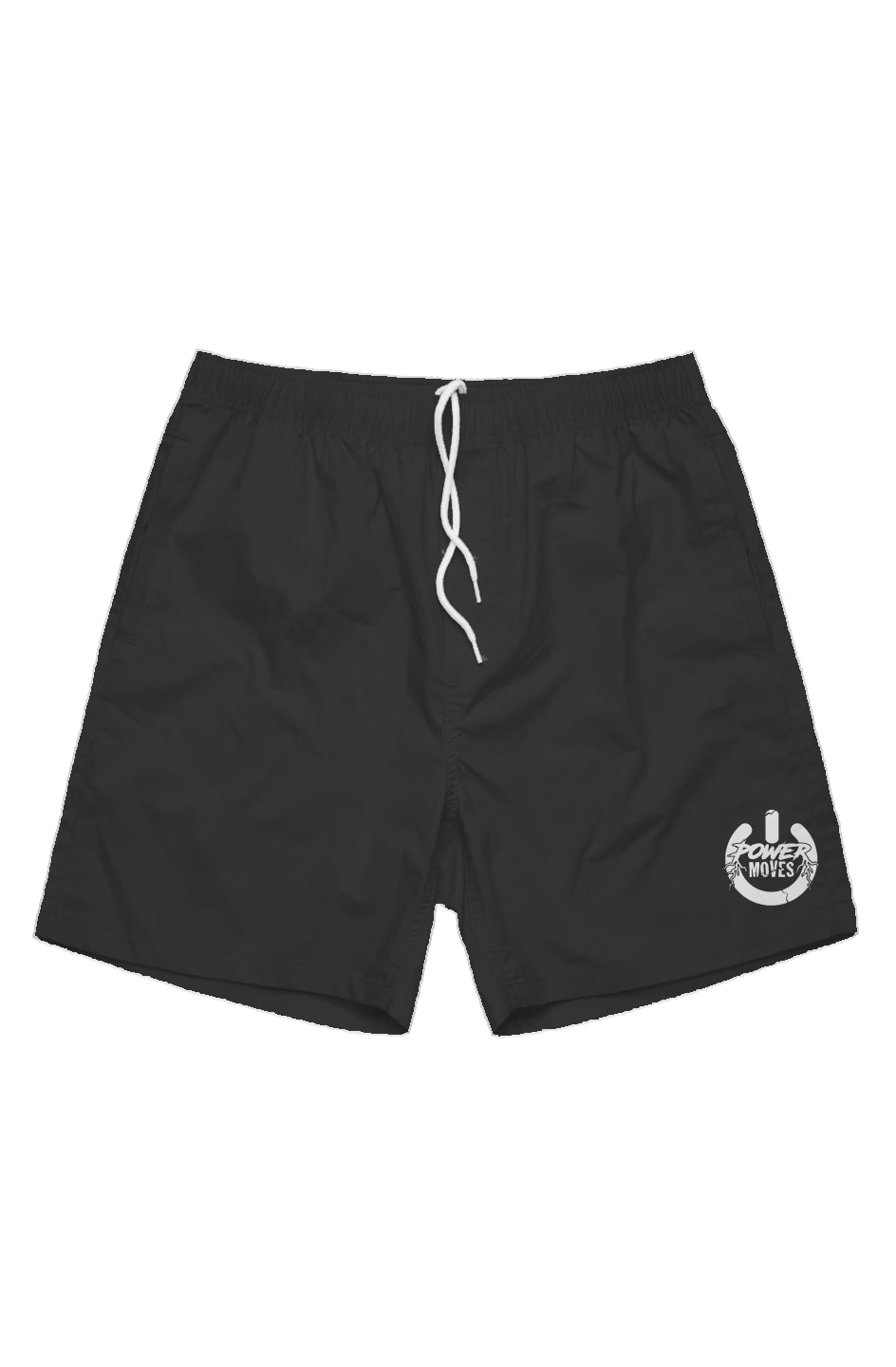 Mens Power Button Short Shorts (Black)