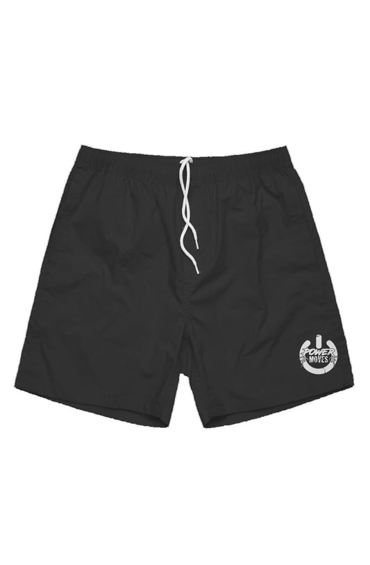 Mens Power Button Short Shorts (Black)