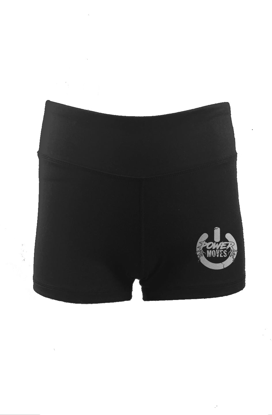 Ladies Power Button Fitness Shorts