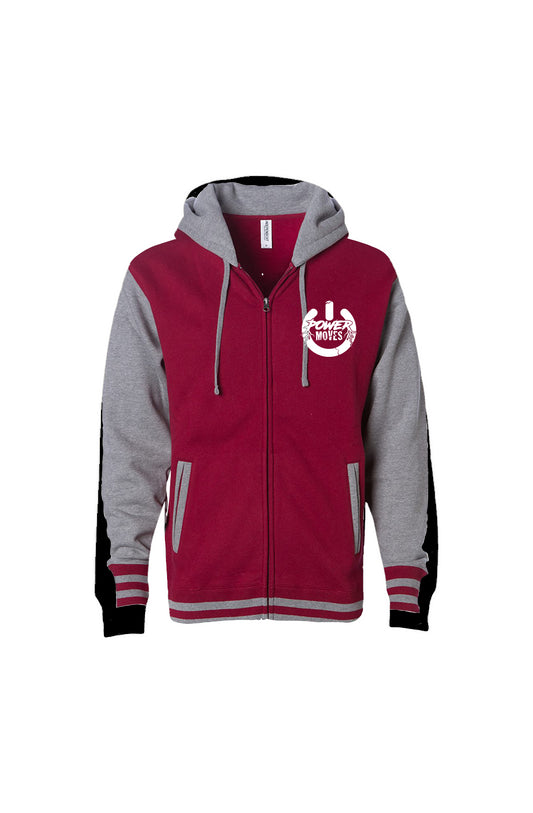 Power Button Varsity Jacket (Red)