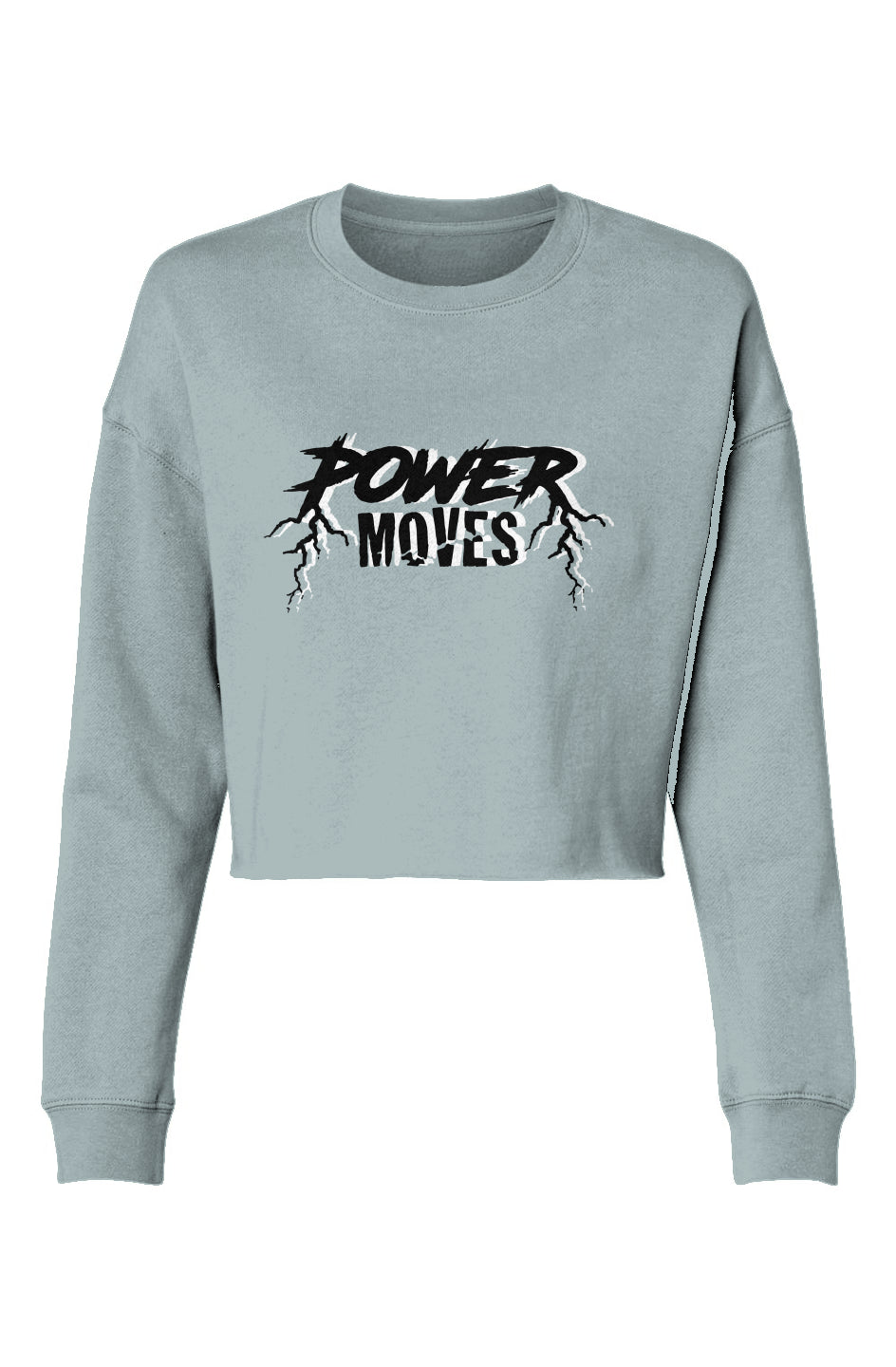 Power Cropped Sweater (Light Blue)