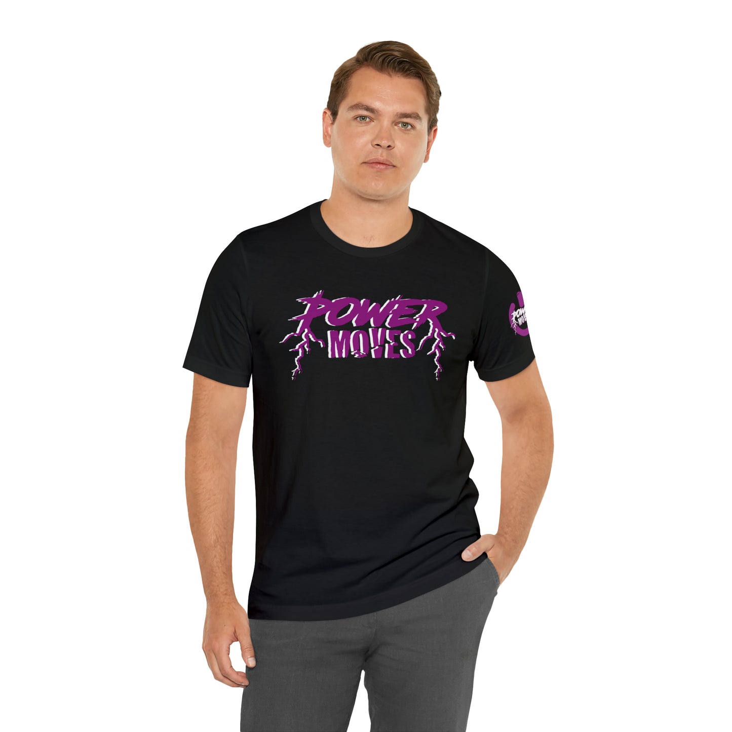 Black & Purple Power Moves Tee